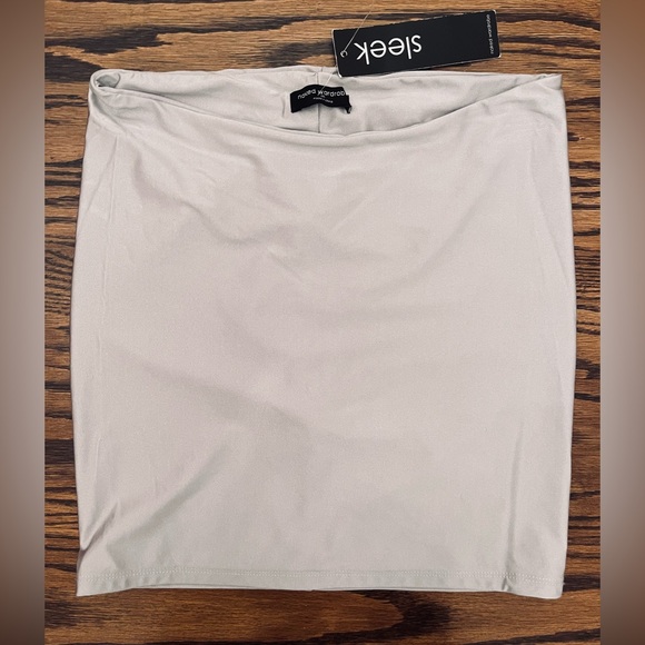 NWT Naked Wardrobe NW Shimmer Lilac Tube Top M - Picture 2 of 7